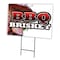 Signmission Bbq Brisket Yard Sign & Stake outdoor plastic coroplast window, C-2436 Bbq Brisket C-2436 Bbq Brisket - alternate 1